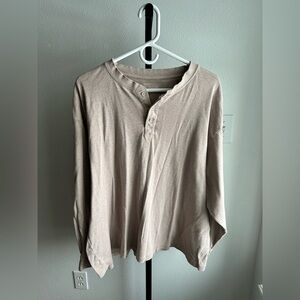 Basic editions 2x ribbed long sleeve top